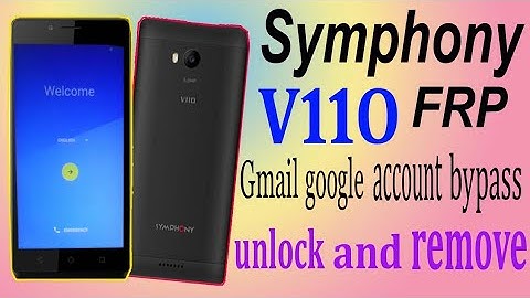 Symphony V110 frp  lock remove & Google account bypass unlock