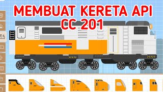Membuat kereta api Cc201 di labo brick screenshot 3
