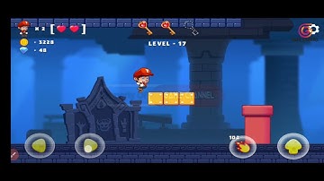 Game Super Mano Bros Jungle World Level 17 Three keys Walkthrough