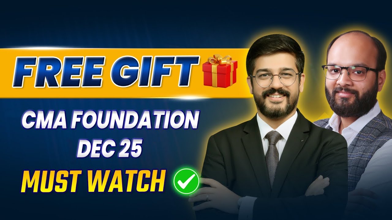 Free Gift CMA Foundation Dec 25 | How to Pass CMA Foundation Dec 25 ...