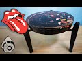 making epoxy side table for Rolling Stones fan