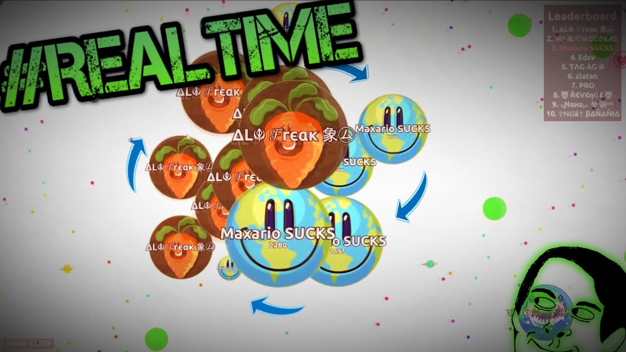INVINCIBLE REALTIME SPLITRUNNING // AWESOME AGARIO SPLITRUN / KS CLAN[Agar.io Video]