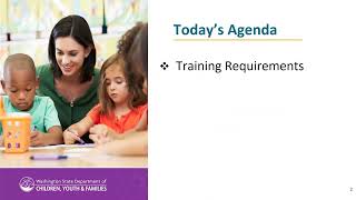 Early Learning Training Requirements Webinar Recording English