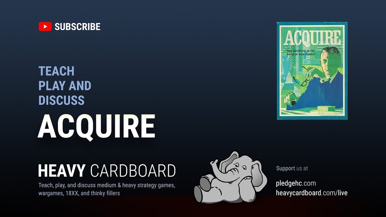 Acquire 4p Teaching, Play-through, & Round table by Heavy Cardboard