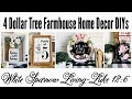 🌸 4 FARMHOUSE DOLLAR TREE DIYS HOME DECOR PROJECTS