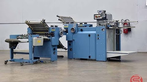 MBO B20 Pile Feed Paper Folder w/ 8 Page Unit and Mobile Delivery