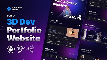 Building a 3D Developer Portfolio using Three.js, React, TailwindCSS, and GSAP | Full tutorial