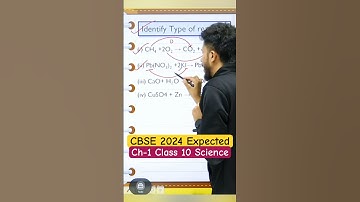 Ch -1 Chemical Reactions & Equations||Class 10 Science ||#cbse2024boards#class10science#mcqs