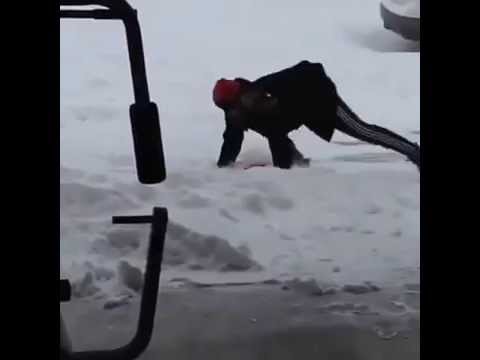 9 second slip on ice