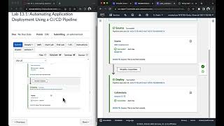 AWS Academy Cloud Developing Lab 13.1: Automating Application Deployment Using a CI/CD Pipeline