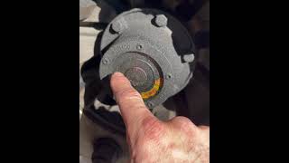 Hub oilier leaking. Steer axle hub gasket.