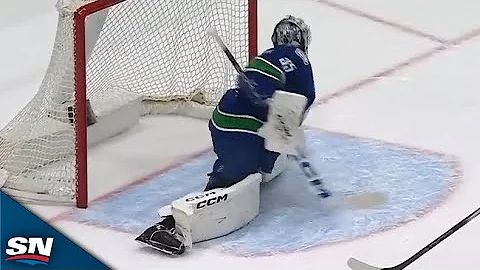 Canucks' Thatcher Demko Receives Standing Ovation After Unbelievable Glove Save