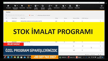 STOK İMALAT TAKİP PROGRAMI
