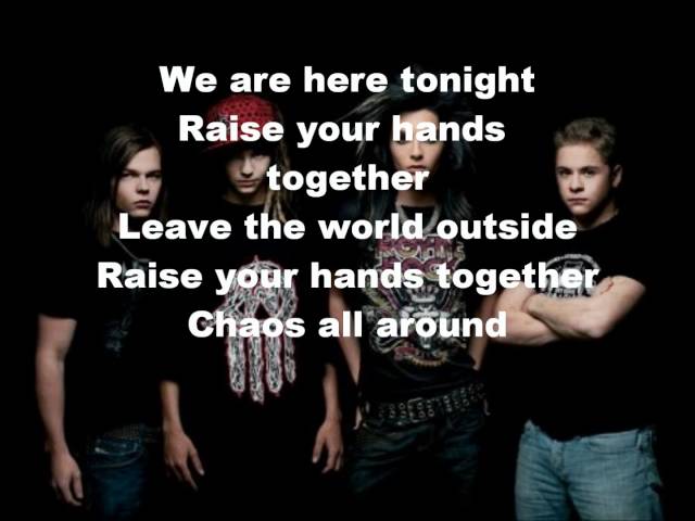 Tokio Hotel - Raise Your Hands Lyrics class=