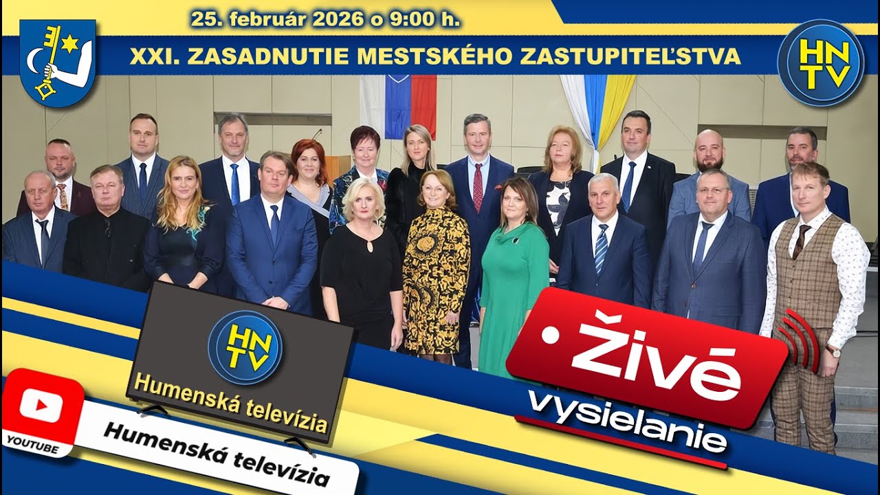 XXI. MESTSKÉ ZASTUPITEĽSTVO V HUMENNOM