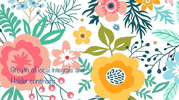 1: Growth of local integrals and Hölder continuity