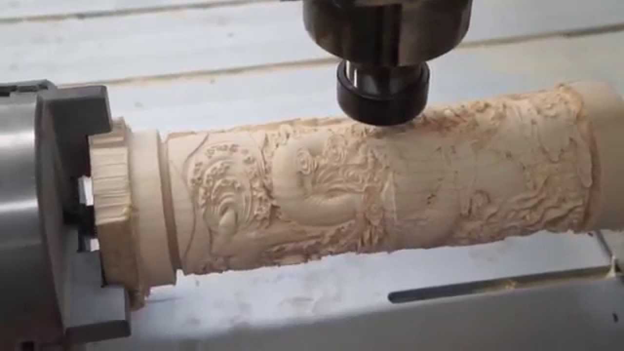 CNC Router Rotary Axis Work YouTube