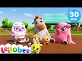 Wheels on the Bus | Animal Sounds | Kids Learning Songs | Litle Baby Bum | Baby Songs