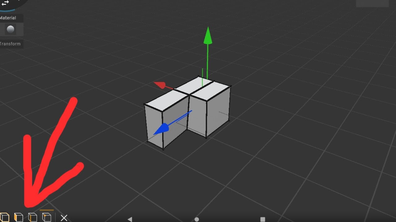 How to use modelling buttons in prisma 3d/learn modelling on mobile # ...