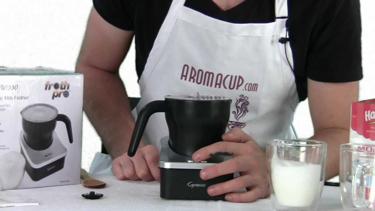 Review: Capresso frothPRO Automatic Milk Frother - YouTube.