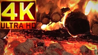 4K 🔥 Best Crackling sparkling Fireplace  💕 NO music