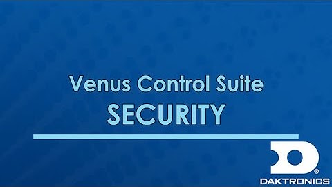 Venus Control Suite | Ad Grid:  SECURITY