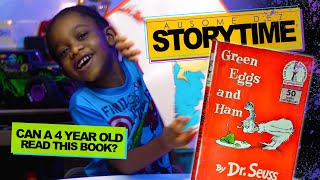 Awesome Dez reads GREEN EGGS AND HAM by Dr. Seuss
