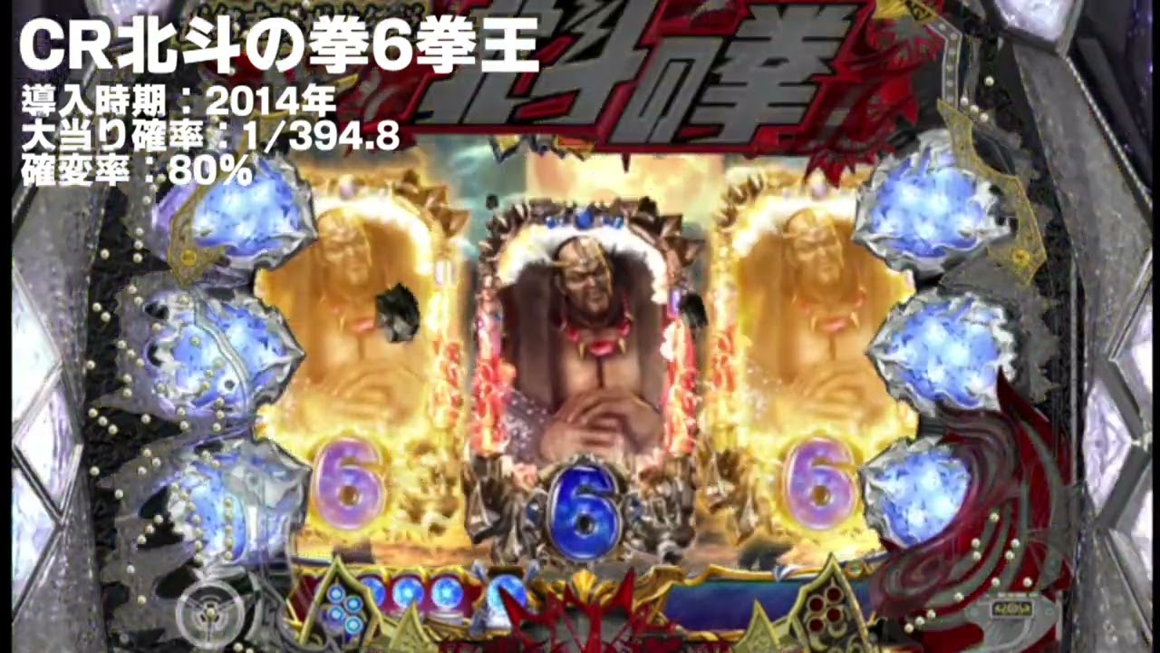 CR北斗の拳6拳王 牙一族リーチ当たり - YouTube
