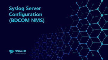 Syslog Server Configuration (BDCOM NMS)