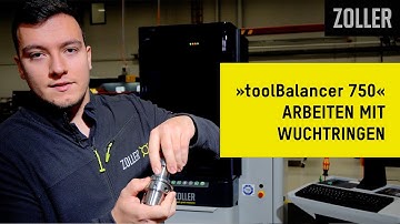 ZOLLER »toolBalancer 750« — Arbeiten mit Wuchtringen