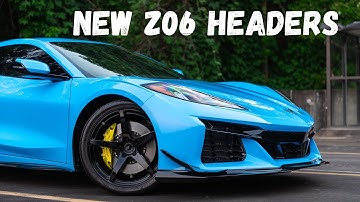 Part one of new c8 z06 kooks headers install!