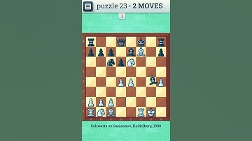 CHESS PUZZLE - 23 | Checkmate in two moves | Chess, Chess Strategy, Chess Game, Chess Puzzles
