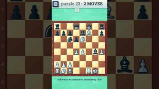 CHESS PUZZLE - 23 | Checkmate in two moves | Chess, Chess Strategy, Chess Game, Chess Puzzles screenshot 2