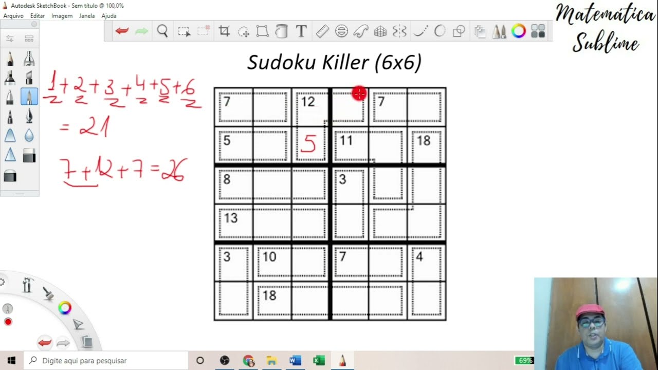 Killer Sudoku 9x9 Versão Ampliada - Médio - Volume 26 - 270 Jogos