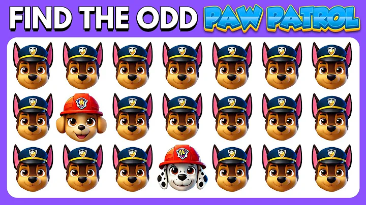 Find The Odd One Out Paw Patrol Edition🐶👮🏻 |  25 Easy, Medium, Hard Levels Quiz