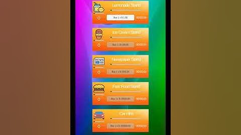 Idle clicker game built in Unity.