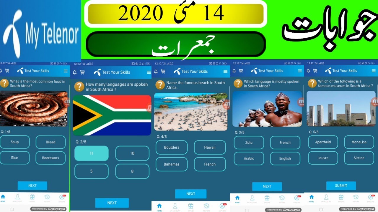 14 may my telenor quizz my telenor today answrs my