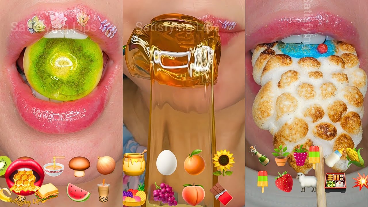 1 HOUR FOR SLEEP RELAXING STUDYING Satisfying ASMR Mukbang Eating