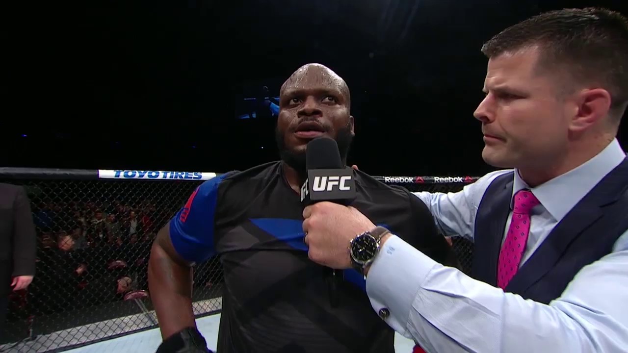 UFC star Derrick Lewis says 'I need a s***' on live TV following knockout  win over Aleksei Oleinik