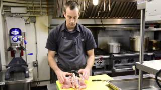 Deboning a chicken with Chef Dean Neff - Pinpoint Restaurant