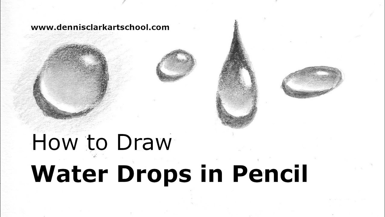 How To Draw Water With Pencil Step By Step