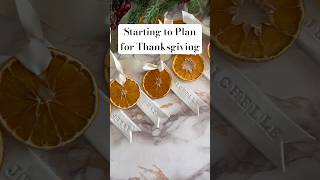 Last year’s #Thanksgiving table decorations! Sharing 2024’s #personalized place cards soon! 🦃🍊🍁