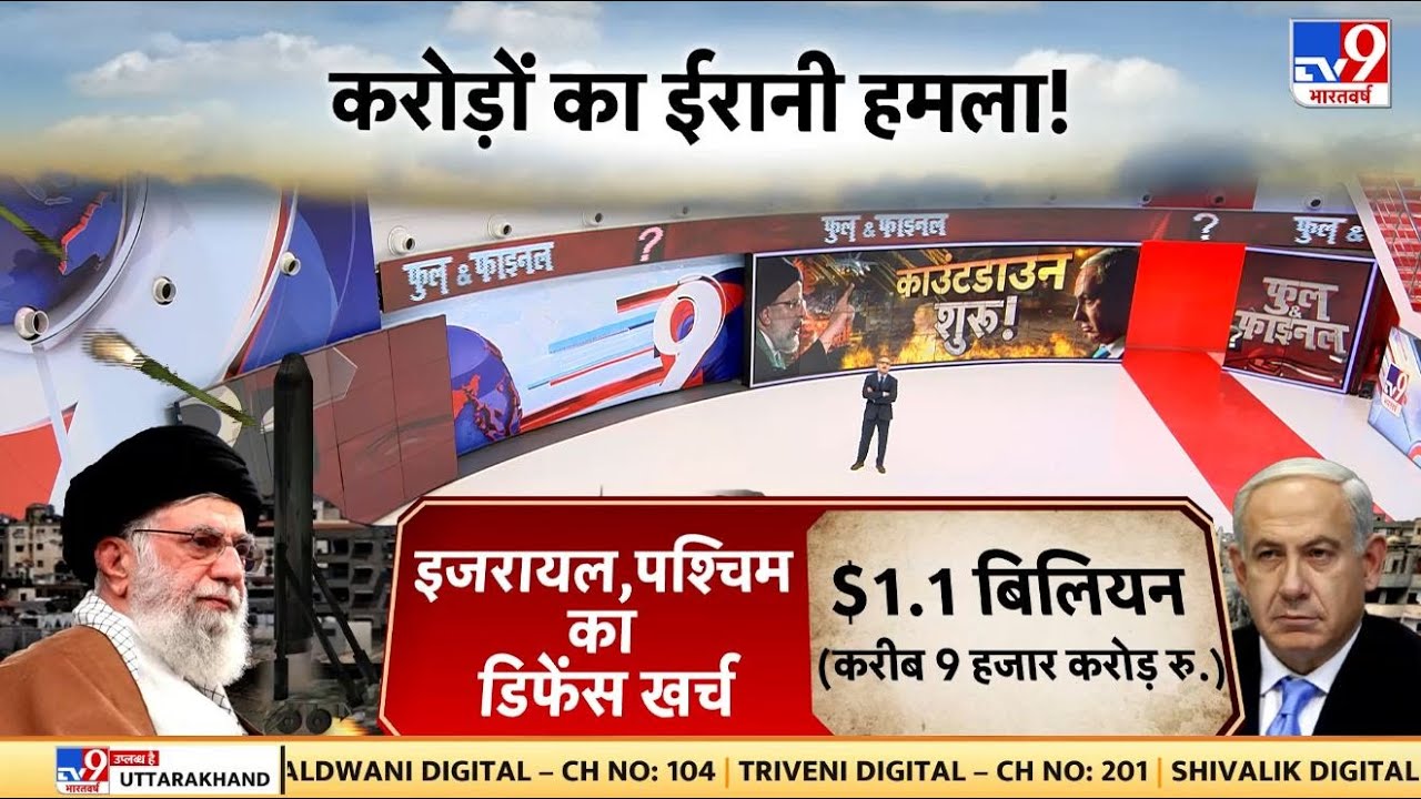 Israel Iran War : ईरान ने 4 घंटे में दागी 57 मिलियन डॉलर की मिसाइलें | Iran | Biden | Netanyahu