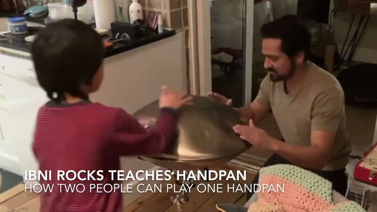 Ibni Rocks Teaches Handpan -  How Two People Can Play One Handpan