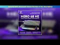 Get AULA HERO 68 HE E-sports Gaming Magnetic Switch Keyboard 60% Wired RGB Hot Swap 8K Return Rate•