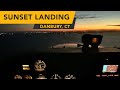 Sunset landing - Cessna 172S (KDXR)