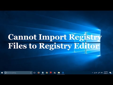 Video: How To Import A File Into The Registry