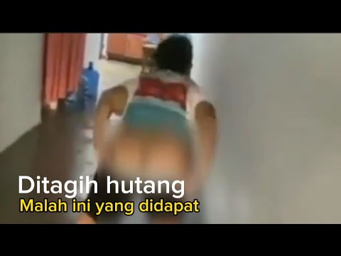 Viral aksi Emak emak ditagih hutang malah kasih bokong