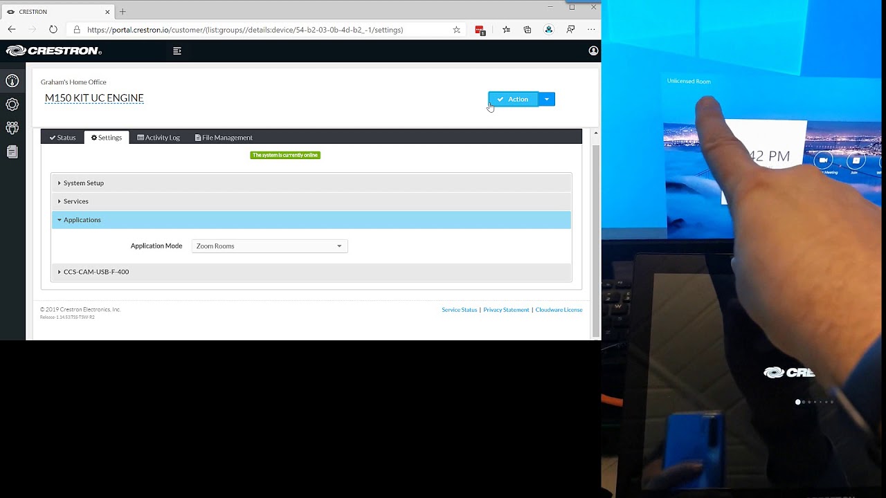 Crestron Flex - Switching from Microsoft Teams to Zoom... - youtube