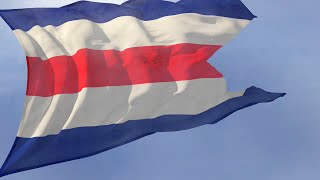 Historical National Anthem of Germany (1945-1949) and provisional Waving Civil Ensign
Ich hab mich ergeben (lit. I Have Surrendered), originally titled Gelübde, is a German patriotic song. The text was written in 1820 by Hans Ferdinand Maßmann. It was one of the unofficial national anthems of post war West Germany until 1949, and in national radio it was played even since 1945 before intermission. However, public interest in the song declined before the Deutschlandlied was officially reinstated, of which only the third stanza is sung ever since.
The swastika and other outward symbols of the Nazi regime were banned, and a Provisional Civil Ensign was established as a temporary German flag. It remained the official flag of the country (necessary for reasons of international law) until East Germany and West Germany (see below) were independently established in 1949.
The looping flag animation is avalable at Scooxer.com: https://www.scooxer.com/shop/looping-flag-videos/germany-1948-loop/ Historical National Anthem of Germany (1945-1949) and provisional Waving Civil Ensign